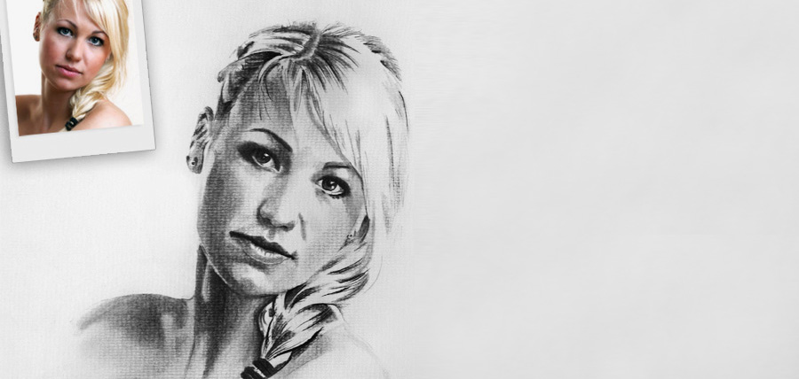 Wir zeichnen Portraits nach Ihrer Fotovorlage