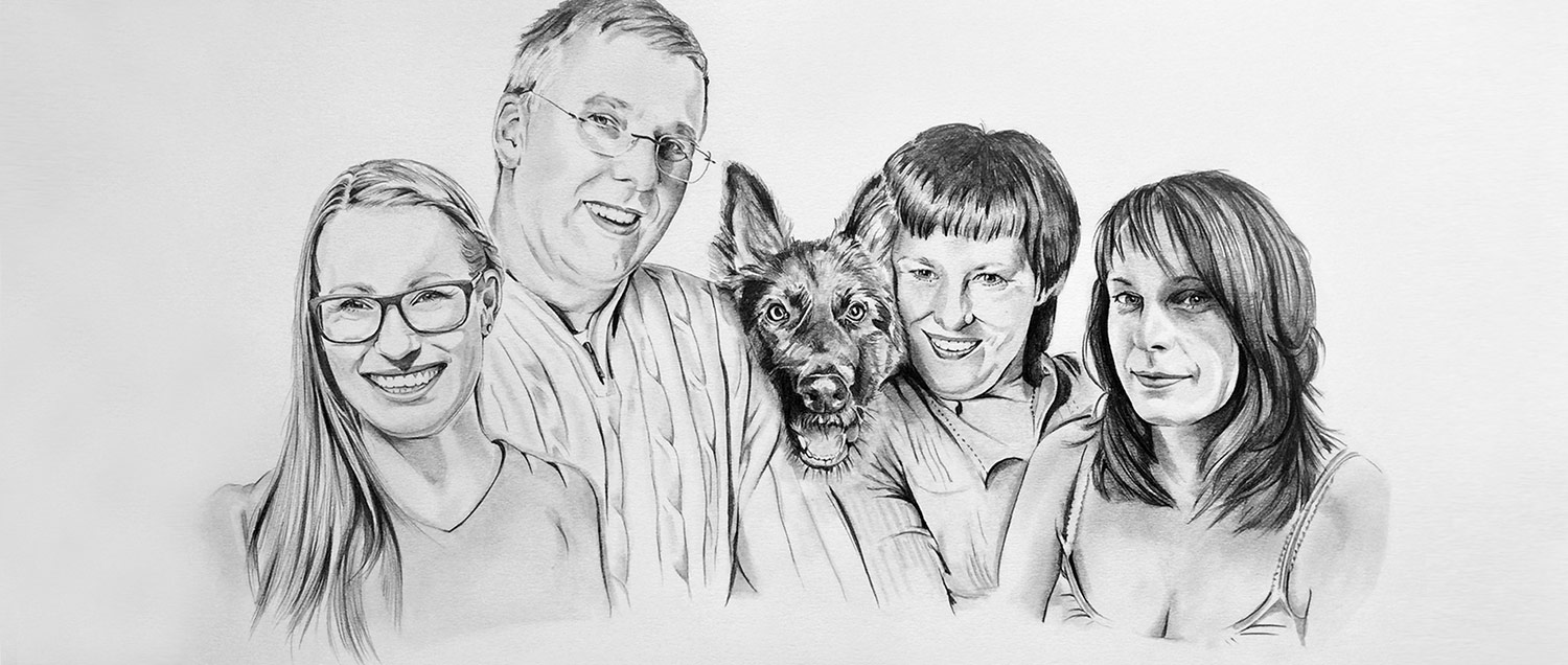 Portrait zeichnen lassen nach Fotovorlage