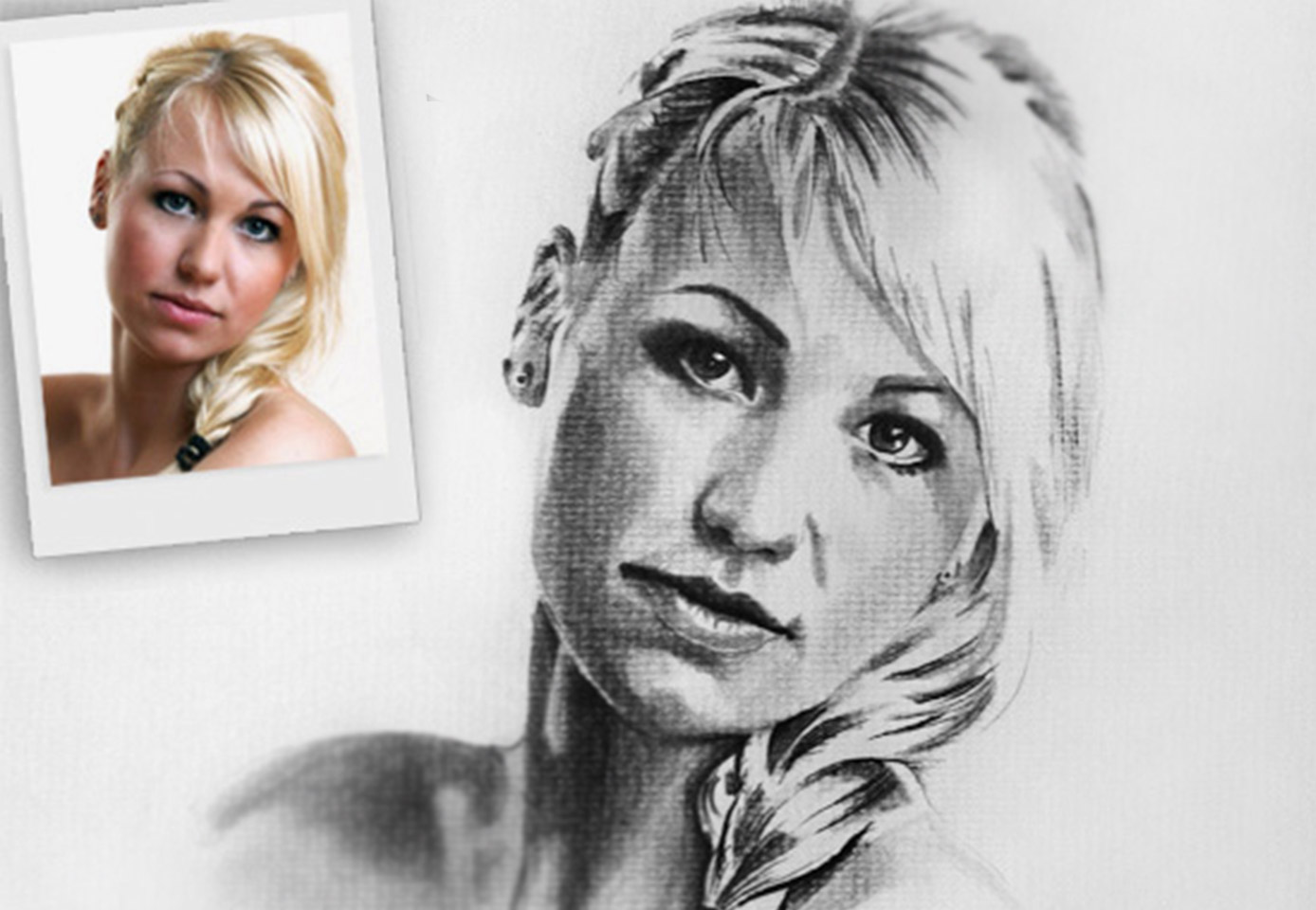 Fotos malen lassen von Bella Portraitzeichnung