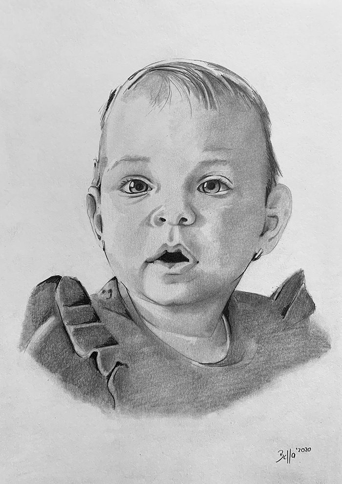 Geschenkidee Babyzeichnung